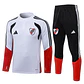 CONJUNTO DE TREINO RIVER PLATE 26/27 - MEIO ZÍPER - Branco, Preto e Vermelho - Thumbnail 1