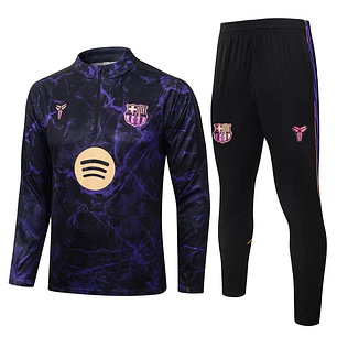 CHÁNDAL FC BARCELONA 26/27 - MEDIA CREMALLERA - Negro y Morado