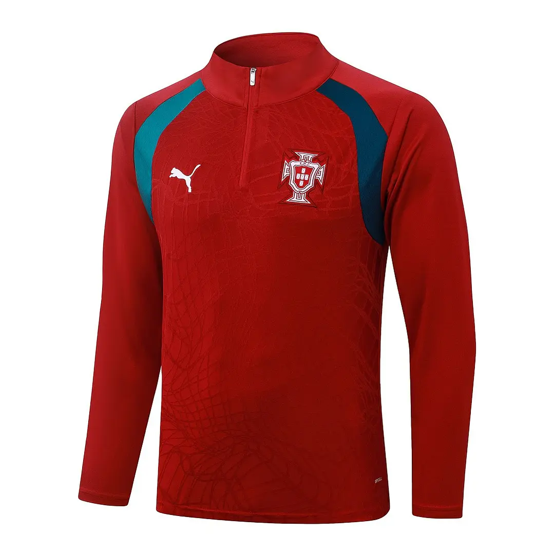 CONJUNTO DE TREINO PORTUGAL 26/27 - MEIO ZÍPER - Vermelho 3