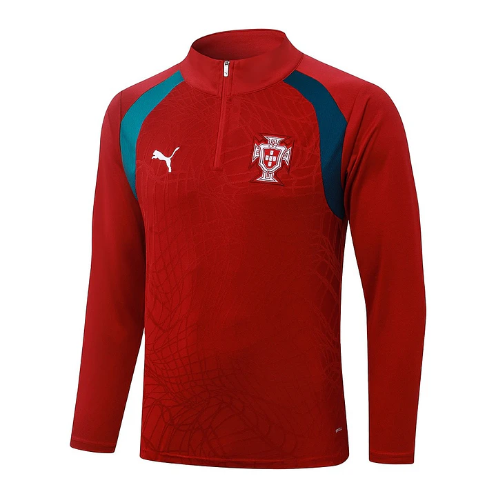CONJUNTO DE TREINO PORTUGAL 26/27 - MEIO ZÍPER - Vermelho 3