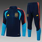 CONJUNTO DE TREINO ESPANHA 26/27 - MEIO ZÍPER - Azul-Marinho - 2 Estrelas - thumbnail 1