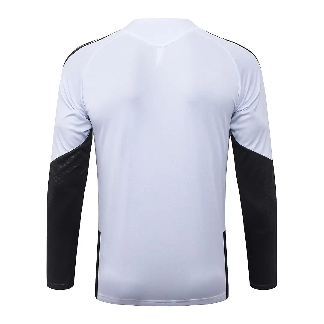 CONJUNTO DE TREINO LIVERPOOL 26/27 - MEIO ZÍPER - Branco e Preto 4