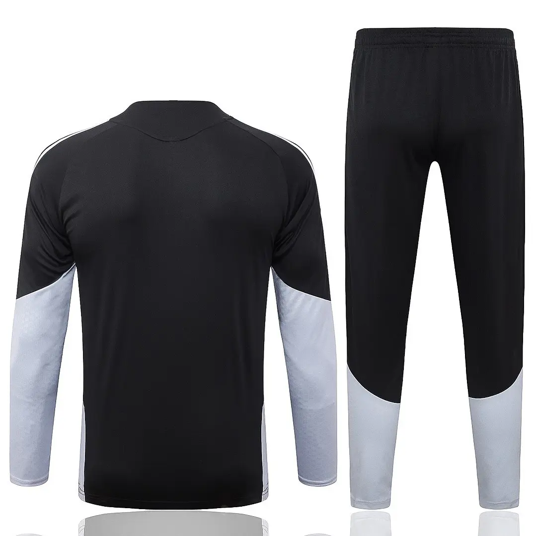 CONJUNTO DE TREINO ESPANHA 26/27 - MEIO ZÍPER - Preto e Branco - 2 Estrelas 2