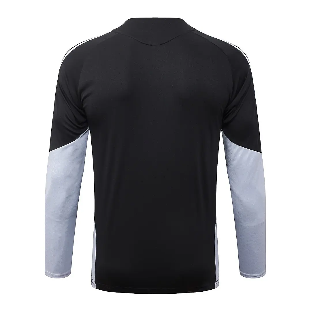 CONJUNTO DE TREINO ESPANHA 26/27 - MEIO ZÍPER - Preto e Branco - 2 Estrelas 4