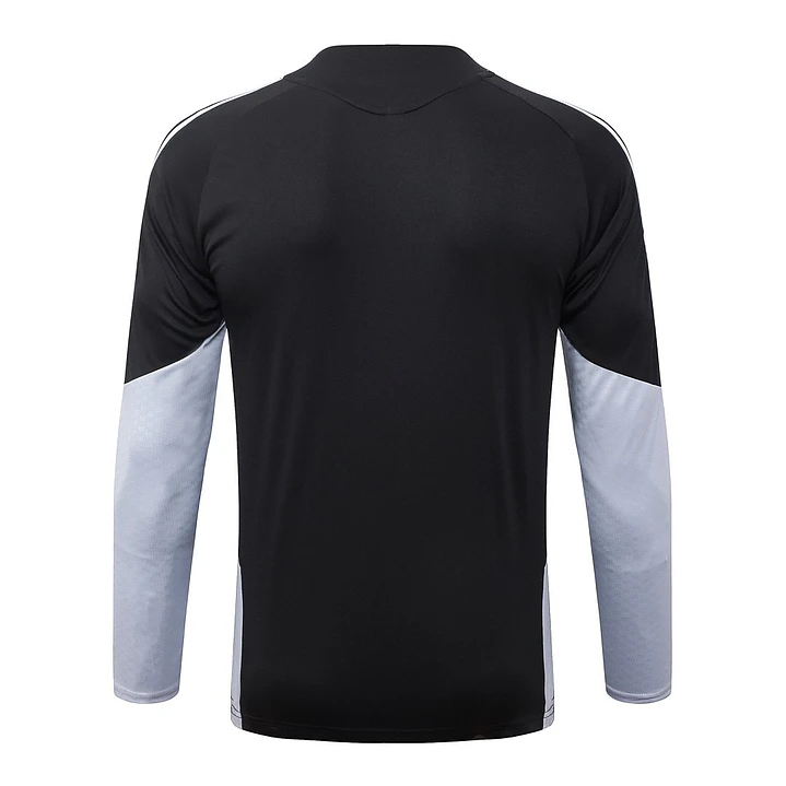 CONJUNTO DE TREINO ESPANHA 26/27 - MEIO ZÍPER - Preto e Branco - 2 Estrelas 4
