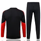 CONJUNTO DE TREINO MANCHESTER UNITED 26/27 - MEIO ZÍPER - Preto e Vermelho - Thumbnail 2