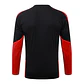 CONJUNTO DE TREINO MANCHESTER UNITED 26/27 - MEIO ZÍPER - Preto e Vermelho - Thumbnail 4