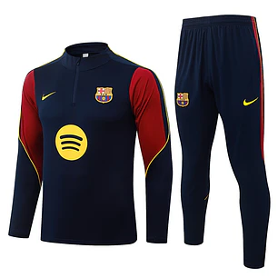 CHÁNDAL FC BARCELONA 26/27 - MEDIA CREMALLERA - Azul Marino y Grana