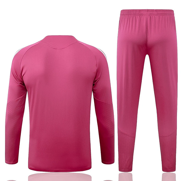 CONJUNTO DE TREINO REAL MADRID 26/27 - MEIO ZÍPER - Rosa 2