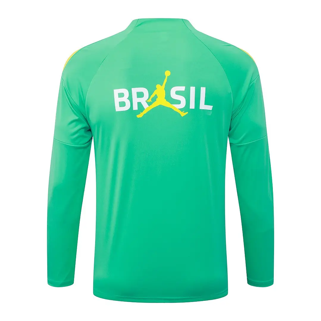 CONJUNTO DE TREINO SELEÇÃO BRASILEIRA 26/27 - MEIO ZÍPER - Verde Claro 4