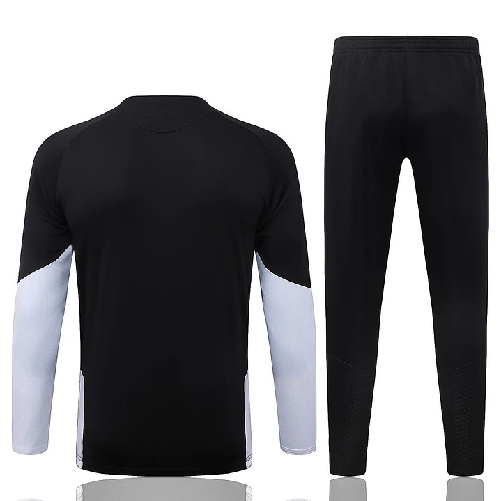 CONJUNTO DE TREINO LIVERPOOL 26/27 - MEIO ZÍPER - Preto e Branco 2