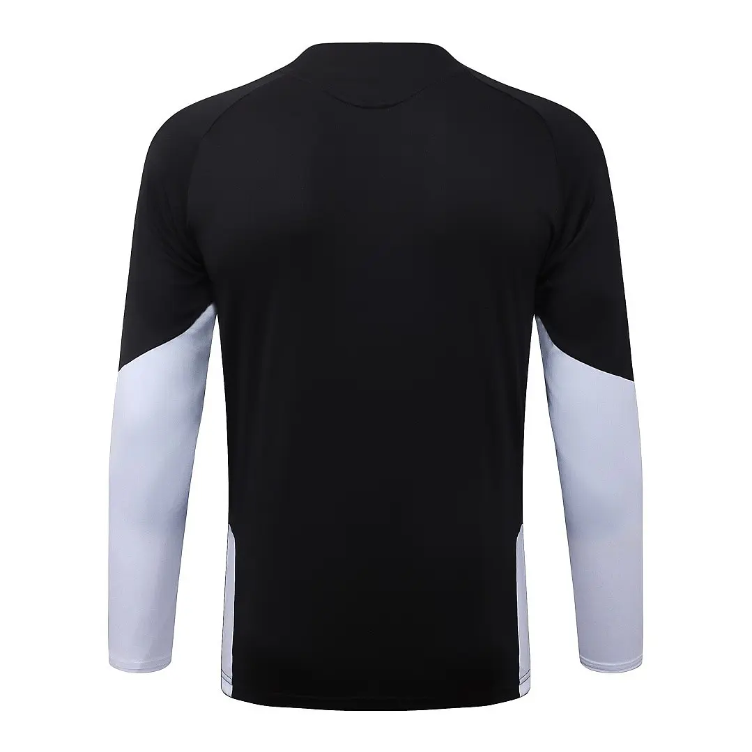 CONJUNTO DE TREINO LIVERPOOL 26/27 - MEIO ZÍPER - Preto e Branco 4
