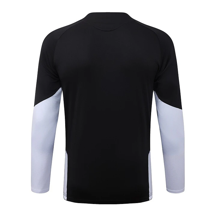 CONJUNTO DE TREINO LIVERPOOL 26/27 - MEIO ZÍPER - Preto e Branco 4