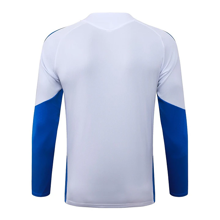 CONJUNTO DE TREINO JUVENTUS 26/27 - MEIO ZÍPER - Branco e Azul 4