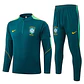 CONJUNTO DE TREINO SELEÇÃO BRASILEIRA 26/27 - MEIO ZÍPER - Verde Escuro - Thumbnail 1