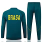 CONJUNTO DE TREINO SELEÇÃO BRASILEIRA 26/27 - MEIO ZÍPER - Verde Escuro - Thumbnail 2