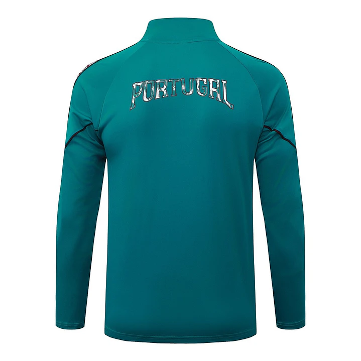 CONJUNTO DE TREINO PORTUGAL 26/27 - MEIO ZÍPER - Verde e Grená 4