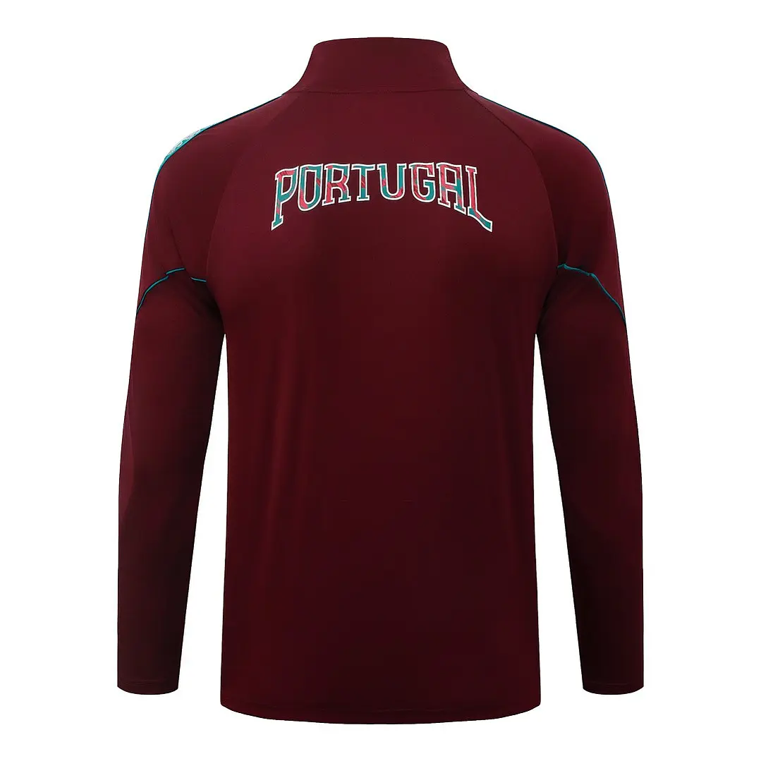 CONJUNTO DE TREINO PORTUGAL 26/27 - MEIO ZÍPER - Grená 4