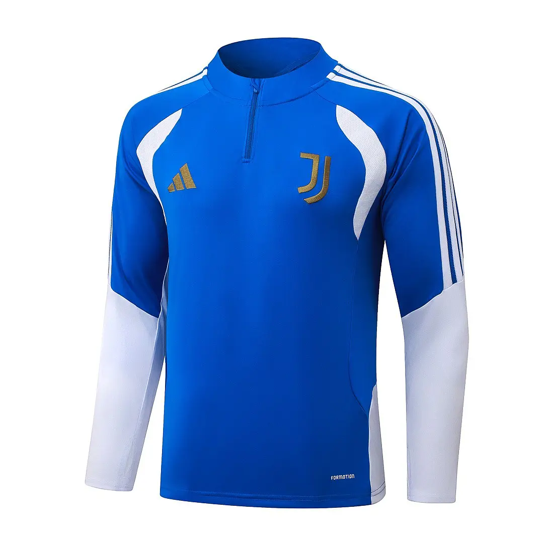 CONJUNTO DE TREINO JUVENTUS 26/27 - MEIO ZÍPER - Azul e Branco 3