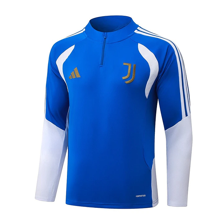 CONJUNTO DE TREINO JUVENTUS 26/27 - MEIO ZÍPER - Azul e Branco 3