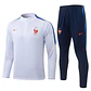 CONJUNTO DE TREINO FRANÇA 26/27 - MEIO ZÍPER - Branco - Thumbnail 1