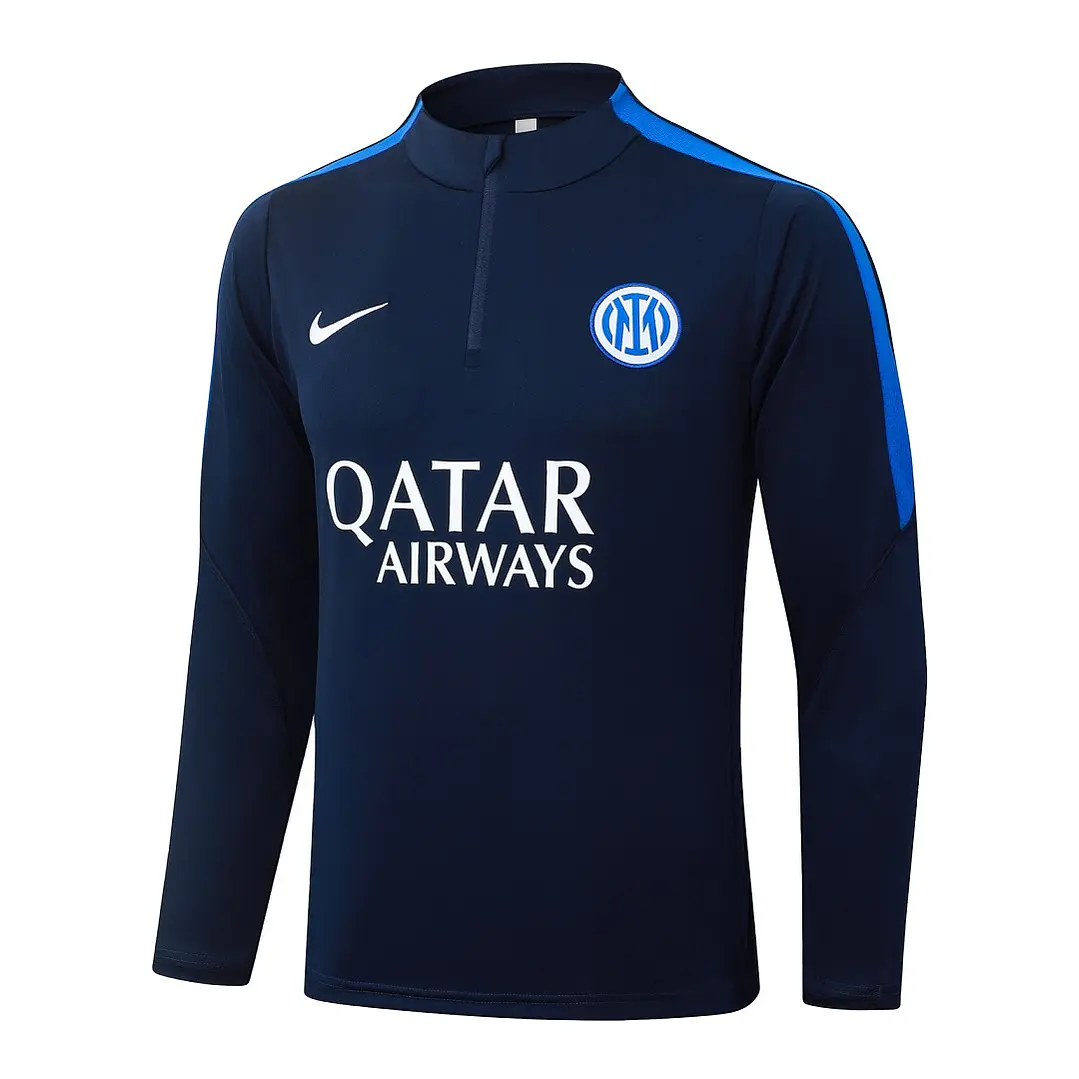 CONJUNTO DE TREINO INTER DE MILÃO 26/27 - MEIO ZÍPER - Azul-Marinho 3