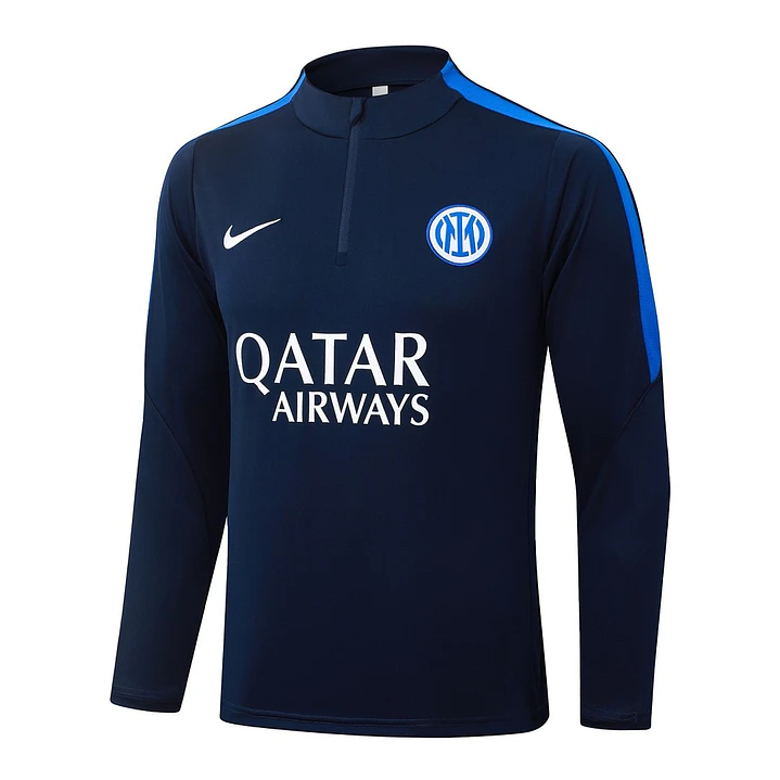 CONJUNTO DE TREINO INTER DE MILÃO 26/27 - MEIO ZÍPER - Azul-Marinho 3