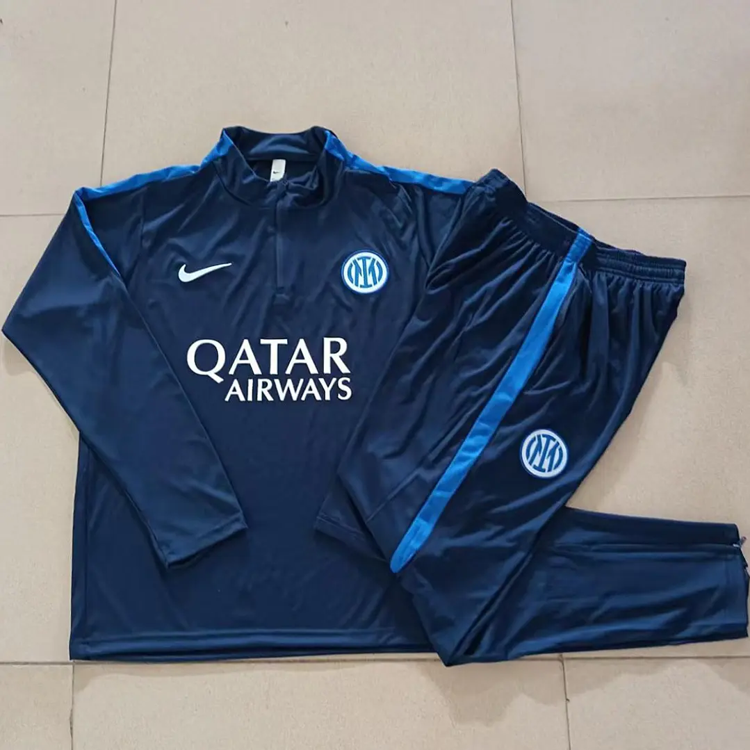 CONJUNTO DE TREINO INTER DE MILÃO 26/27 - MEIO ZÍPER - Azul-Marinho 5