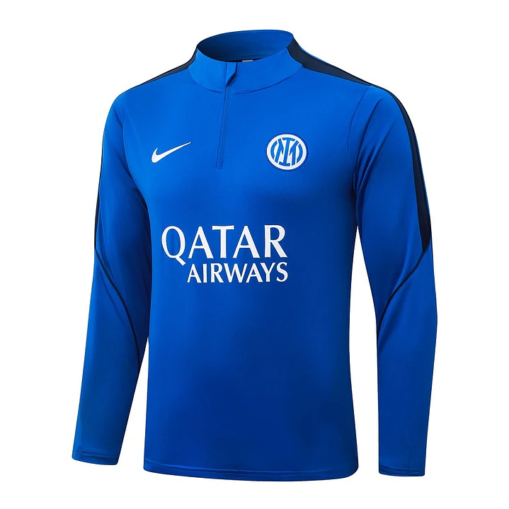 CONJUNTO DE TREINO INTER DE MILÃO 26/27 - MEIO ZÍPER - Azul Royal 3
