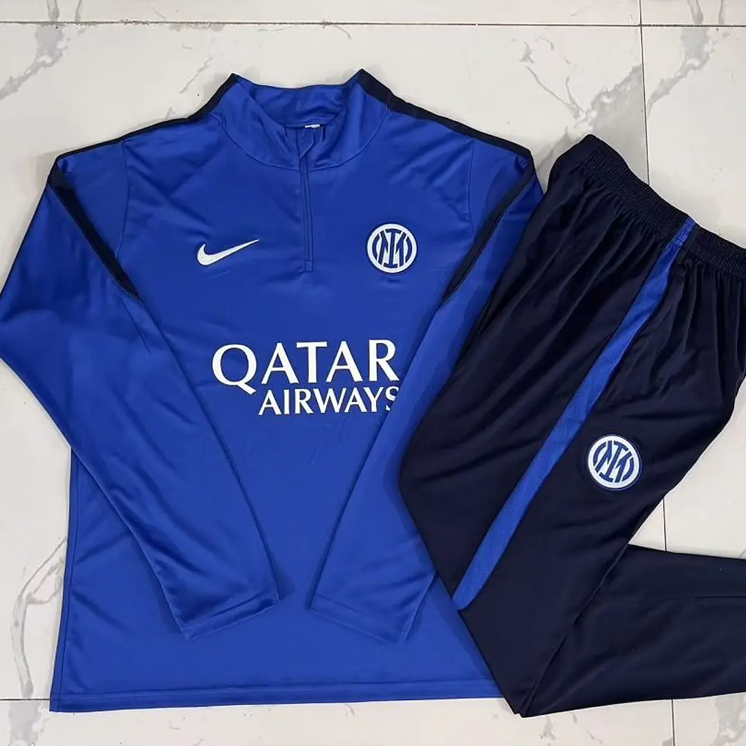 CONJUNTO DE TREINO INTER DE MILÃO 26/27 - MEIO ZÍPER - Azul Royal 5