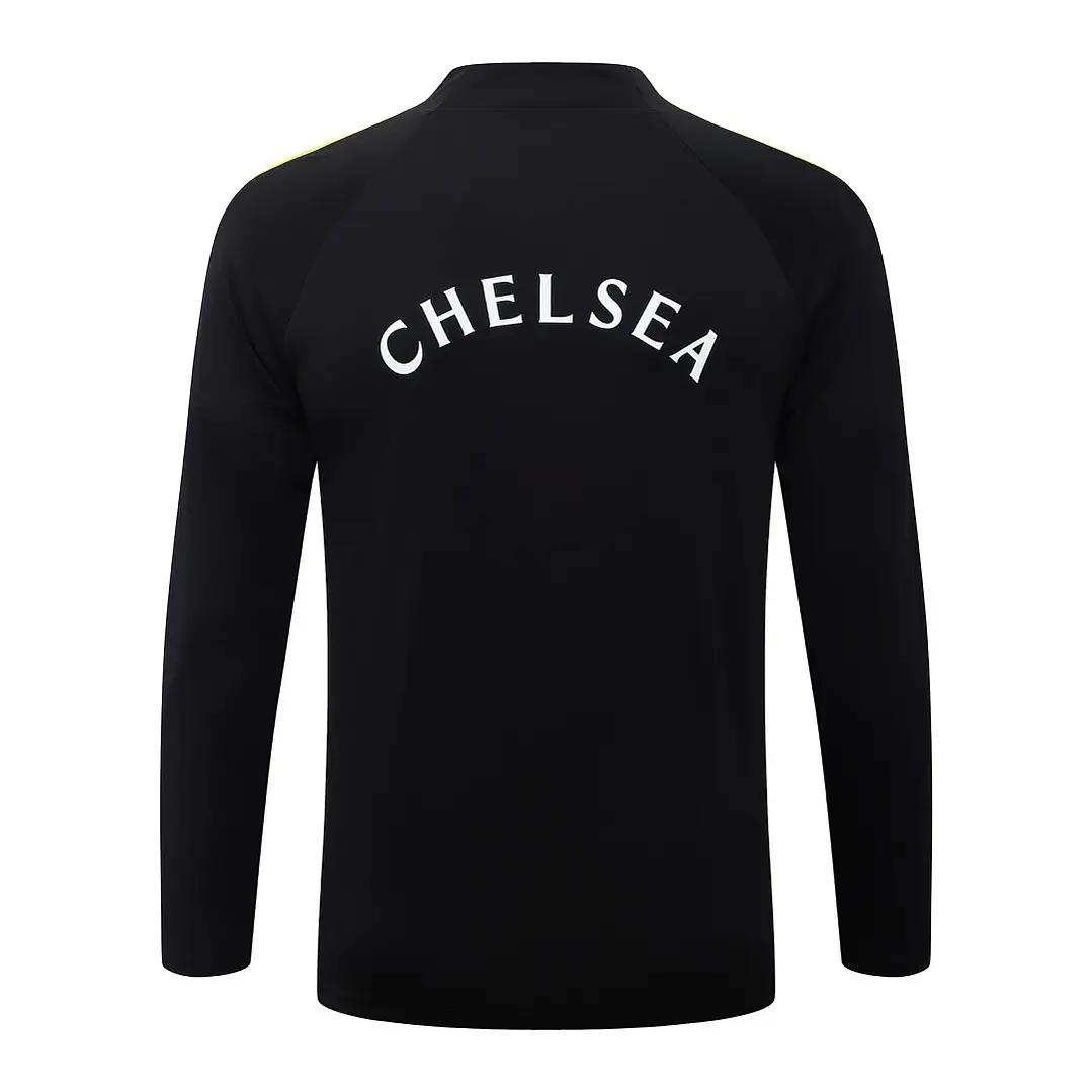 CONJUNTO DE TREINO CHELSEA 26/27 - MEIO ZÍPER - Preto 4