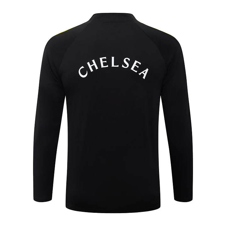 CONJUNTO DE TREINO CHELSEA 26/27 - MEIO ZÍPER - Preto 4