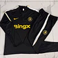 CONJUNTO DE TREINO CHELSEA 26/27 - MEIO ZÍPER - Preto - Thumbnail 5