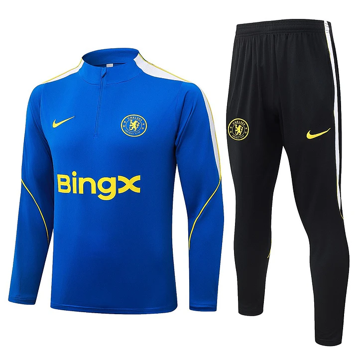 CONJUNTO DE TREINO CHELSEA 26/27 - MEIO ZÍPER - Azul Royal 1