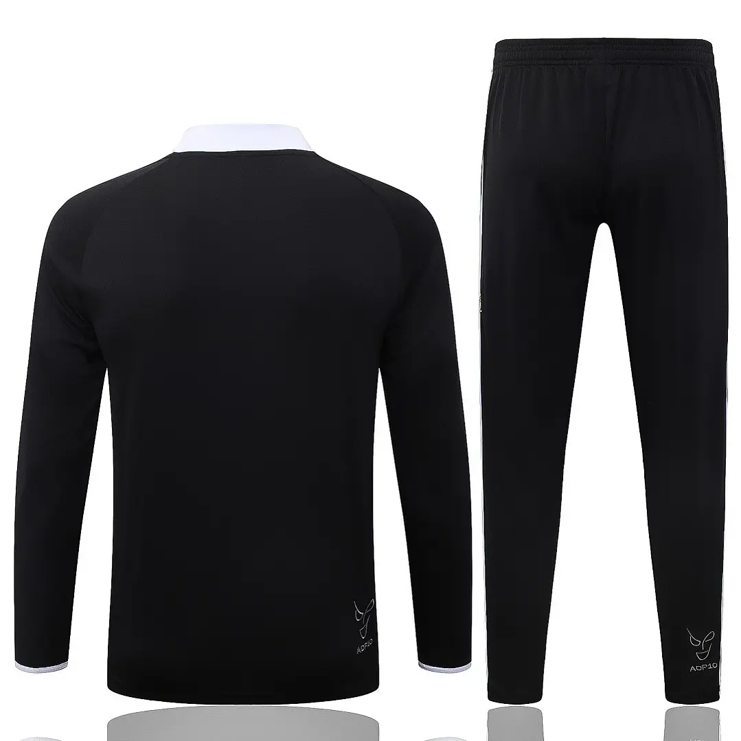 CONJUNTO DE TREINO JUVENTUS 26/27 - MEIO ZÍPER - Preto Retrô 2