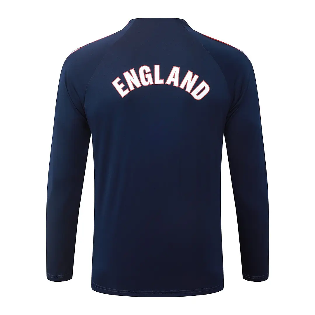 CONJUNTO DE TREINO INGLATERRA 26/27 - MEIO ZÍPER - Azul-Marinho 4