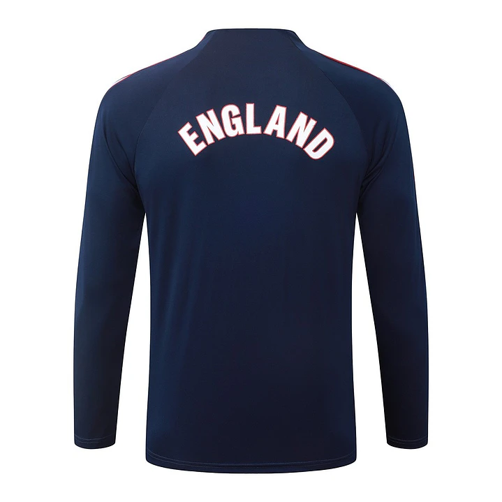 CONJUNTO DE TREINO INGLATERRA 26/27 - MEIO ZÍPER - Azul-Marinho 4