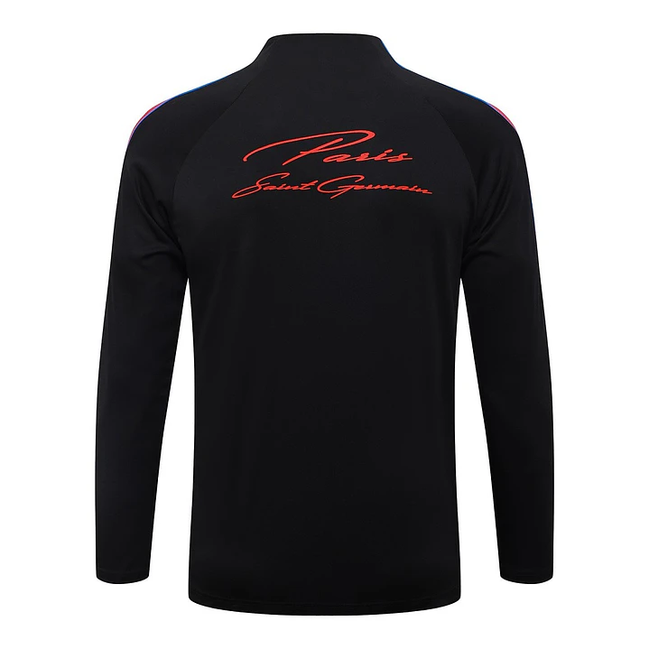 CONJUNTO DE TREINO PSG 26/27 - MEIO ZÍPER - Preto e Vermelho 4
