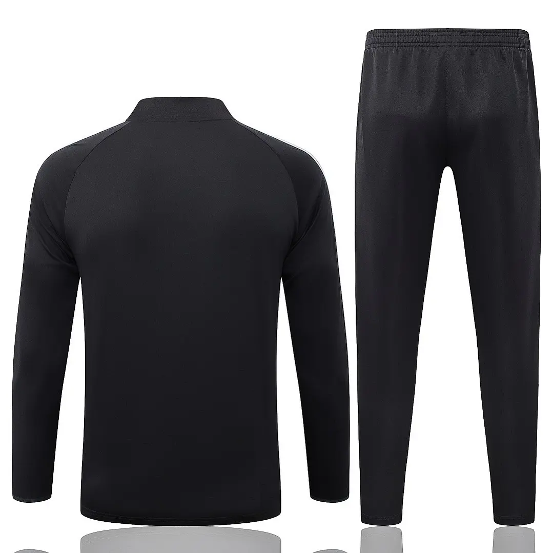 CONJUNTO DE TREINO ALEMANHA 26/27 - MEIO ZÍPER - Preto Retrô 2