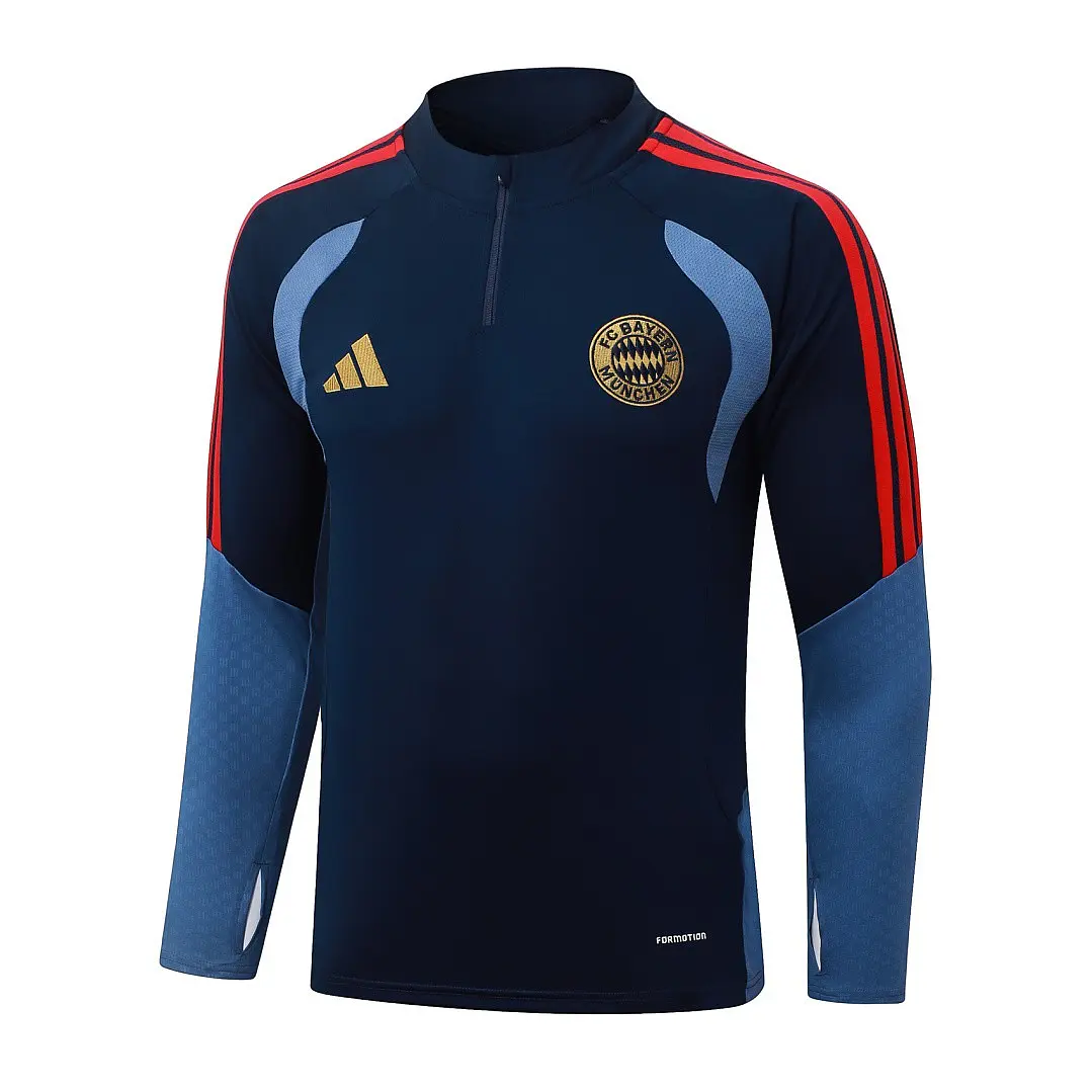 CONJUNTO DE TREINO BAYERN DE MUNIQUE 26/27 - MEIO ZÍPER - Azul-Marinho e Azul 3