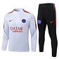 CONJUNTO DE TREINO PSG 26/27 - MEIO ZÍPER - Branco e Vermelho - Thumbnail 1