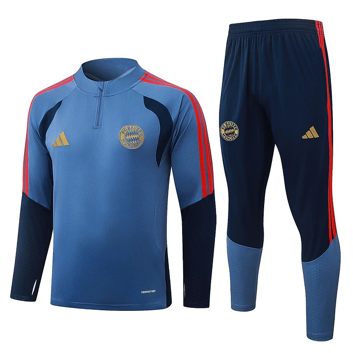 CONJUNTO DE TREINO BAYERN DE MUNIQUE 26/27 - MEIO ZÍPER - Azul 1