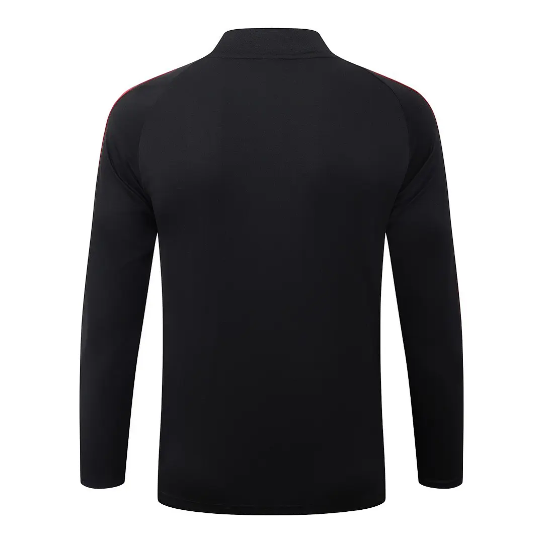 CONJUNTO DE TREINO MANCHESTER UNITED 26/27 - MEIO ZÍPER - Preto Retrô 4