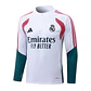 CONJUNTO DE TREINO REAL MADRID 26/27 - MEIO ZÍPER - Branco e Verde - Thumbnail 3