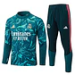 CONJUNTO DE TREINO REAL MADRID 26/27 - MEIO ZÍPER - Verde Estampado - Thumbnail 1
