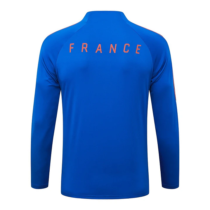 CONJUNTO DE TREINO FRANÇA 26/27 - MEIO ZÍPER - Azul Royal 4