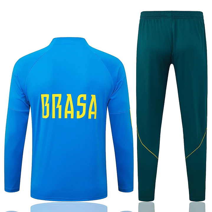 CONJUNTO DE TREINO SELEÇÃO BRASILEIRA 26/27 - MEIO ZÍPER - Azul 2