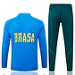 CONJUNTO DE TREINO SELEÇÃO BRASILEIRA 26/27 - MEIO ZÍPER - Azul - Thumbnail 2