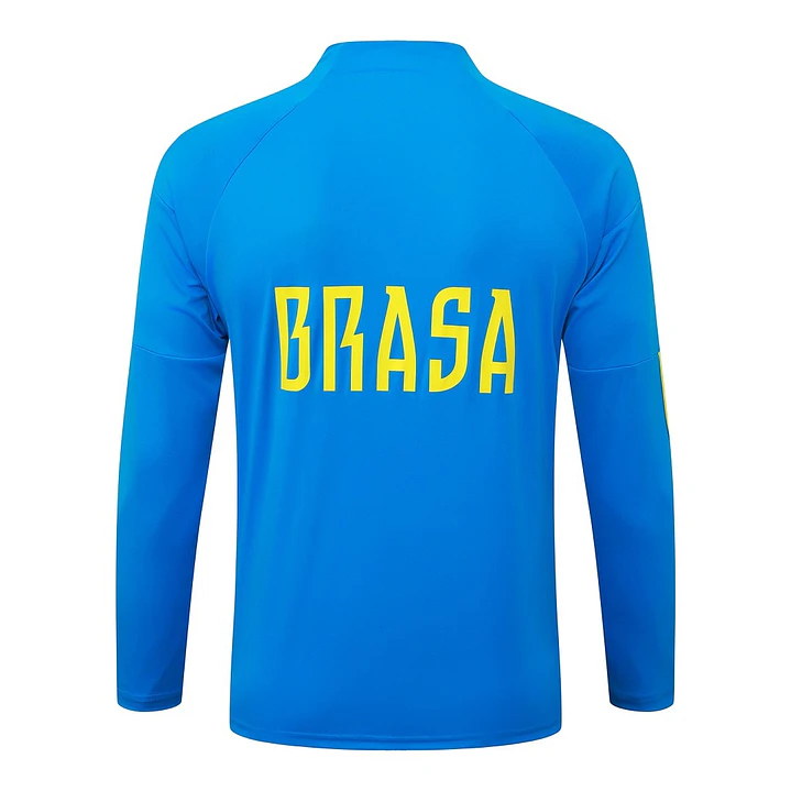 CONJUNTO DE TREINO SELEÇÃO BRASILEIRA 26/27 - MEIO ZÍPER - Azul 4