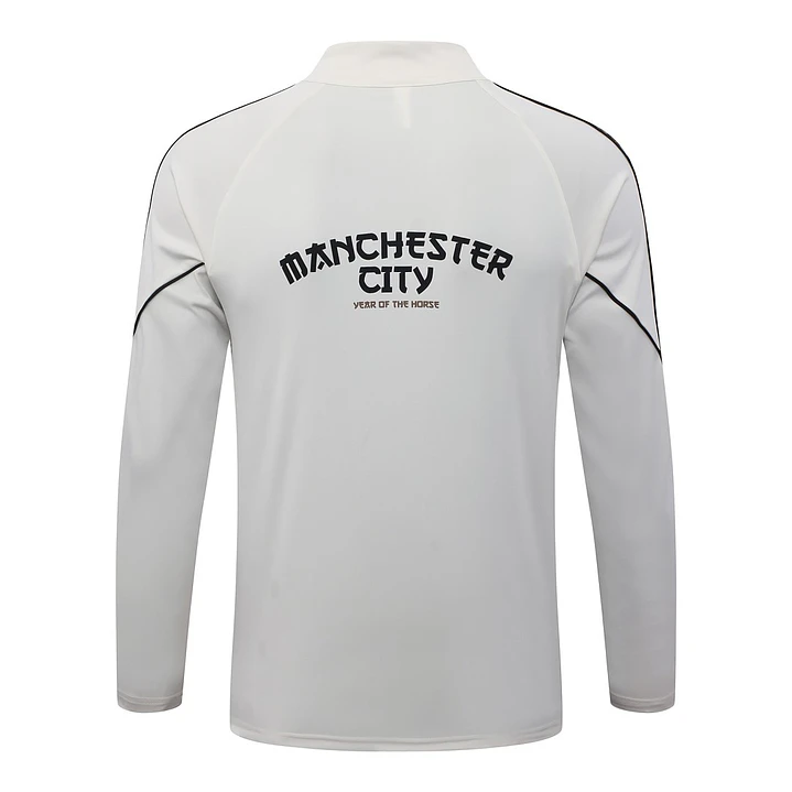 CONJUNTO DE TREINO MANCHESTER CITY 26/27 - MEIO ZÍPER - Bege 4